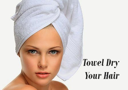towel dry your hair