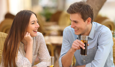 Couple knowing each other on dating