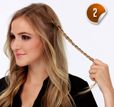 The Easiest Braided Hairstyle - Step 2