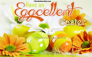 Wallpaper of Eggcellent Easter wishes