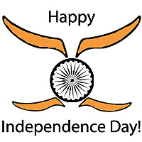 Happy Indian Independence Day images to color