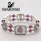 Swarovski® Crystal 3-Photo Bracelet