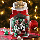 Holiday Candy Jar with Hershey's Kisses