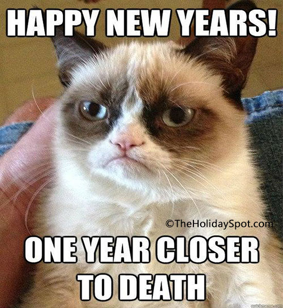 New Year Jokes - Closer to death joke