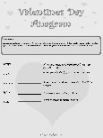 Click here for Black and White Valentine's Day Anagram