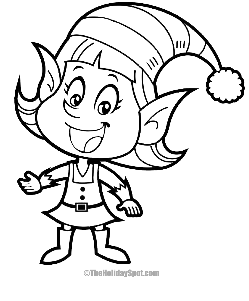 free coloring pages of elves Coloring tulamama ausdrucken handle