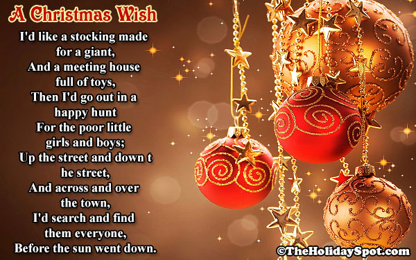 Famous Christmas Poems | Short Christmas poem and poetry | Free