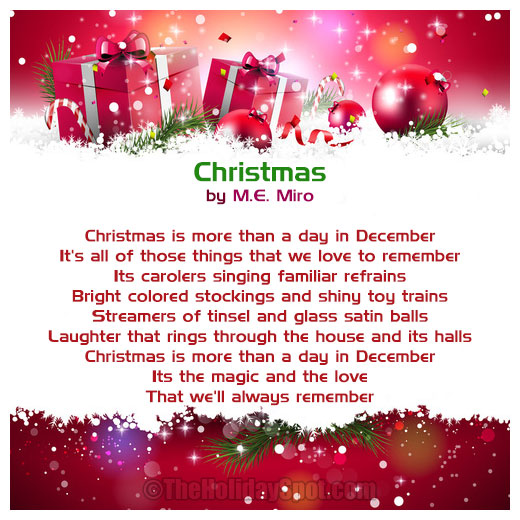 Christmas Poems | Short Christmas Poem | Poems about Christmas ...