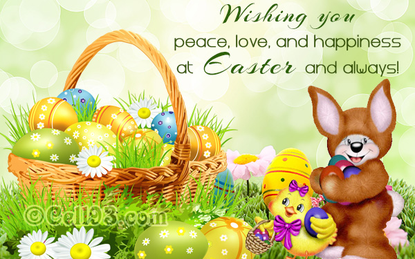 happy easter wishes card