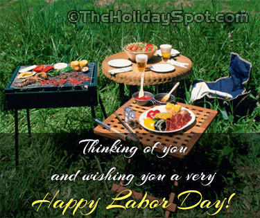 Thinking of you - Labor Day Greeting Cards