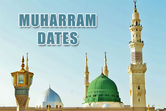 Muharram Day Dates - Islamic Calendar