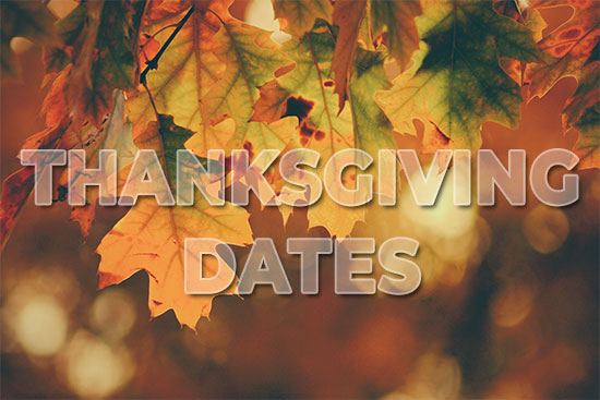 Thanksgiving Dates When Is Thanksgiving Day 2023 2024