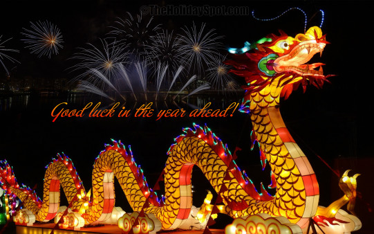 Download this HD Chinese New Year wallpaper of Dragon and fireworks Set this as your background of your pc or mobile phone.